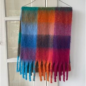 rainbow colored scarf